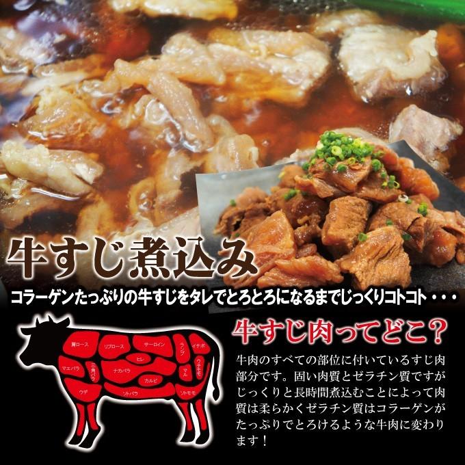 お試し用　ぷるトロとろ牛すじ肉煮込み冷凍200ｇ×1パック 黒毛和牛に負けない味 スジ カレー コラーゲンたっぷり