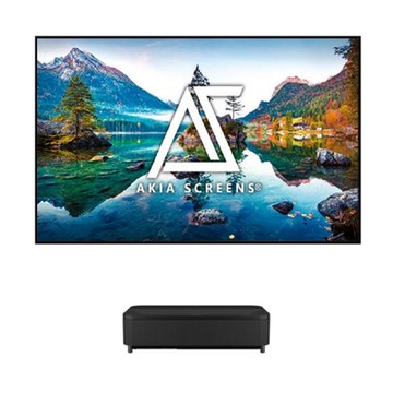 EPSON EH-LS800 送美國AKIA黑柵抗光幕120吋 4K雷射投影大電視(17.3公分投120吋畫面)