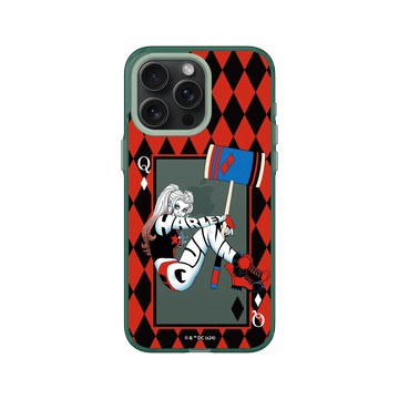 iPhone 15 Pro Max Clear 憂墨綠 - Joker - 小丑女 - 棋盤風格