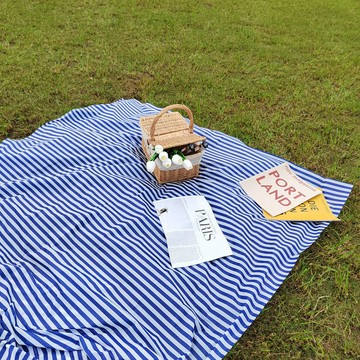 taoye♡ | ins風一次性野餐墊 条纹野餐布 戶外地墊 露營便攜式沙灘墊 防水沙灘布塑料 ins风野餐垫
