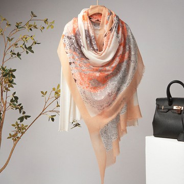 現貨+預購 圍巾羊毛披肩-民族風印花薄款毛鬚女配件2色74cy35【獨家進口】【米蘭精品】