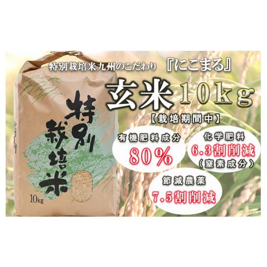 ふるさと納税 長崎県 諫早市 令和5年産「定期便」 特別栽培米・九州のこだわり「にこまる」　玄米10kg（全3回）