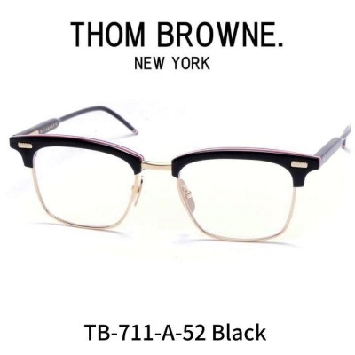 トムブラウン　メガネ　眼鏡　TB-711-Ａ-BLK THOM BROWNE