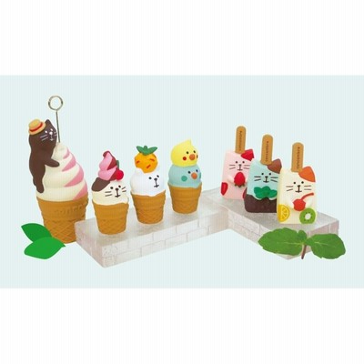 コンコンブル　デコレ　まとめ売り　紫陽花　アイスクリーム　すいか デコレ コンコンブル 夏 にゃんこアイスバーセット 雪猫アイス店
