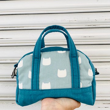 可愛貓咪小小手提袋/可斜背手提袋