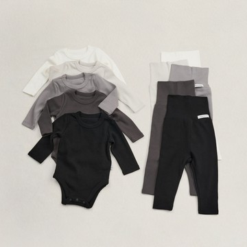 peekaboo 極簡棉柔寶寶套裝【現貨+預購】嬰兒套裝 新生兒衣服 小童套裝 女童 男童 居家服 韓國童裝