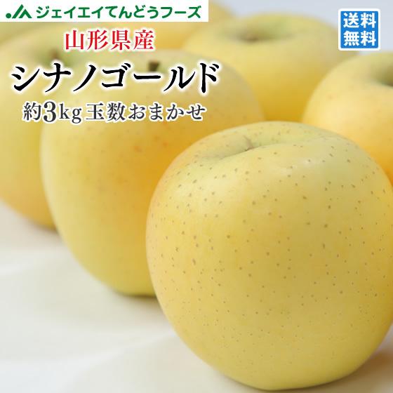 お歳暮 秀品 りんご シナノゴールド リンゴ 約3kg 山形県産 林檎 山形 送料無料(一部地域別途送料)