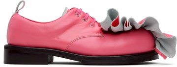 Comme des Garçons Homme Plus 粉色 KIDS LOVE GAITE 联名褶饰德比鞋
