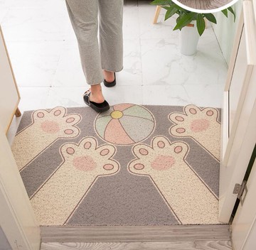 ❤精選❤卡通入戶門地墊可愛門口絲圈門墊腳墊家用玄關可裁剪防滑墊子定制 雙11全館免運