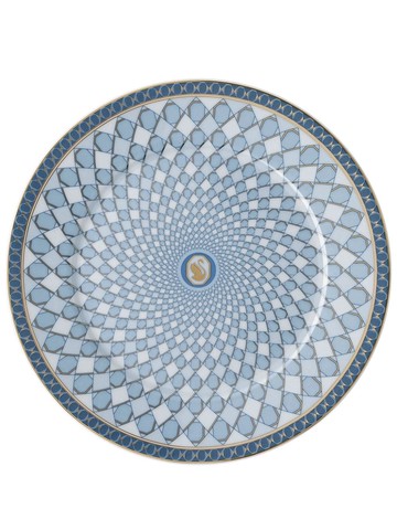 Swarovski - Signum plate (18cm) - unisex - Porcelain - One Size - Blue