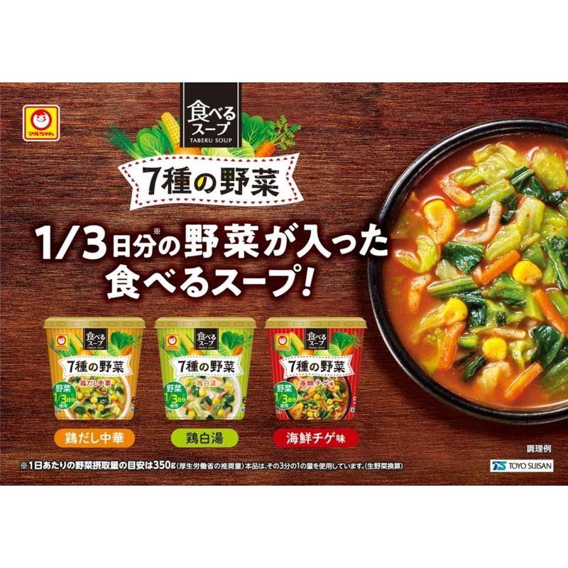 マルちゃん 食べるスープ 7種の野菜 海鮮チゲ味 15g×6個