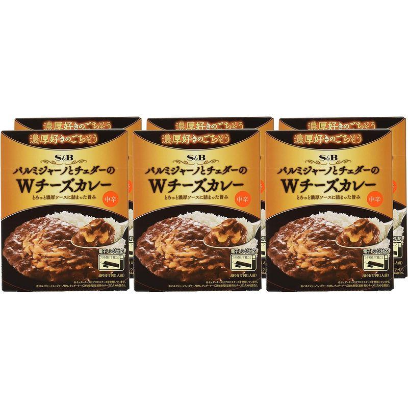 SB 濃厚好きのごちそう パルミジャーノとチェダーのWチーズカレー 中辛 150g×6個