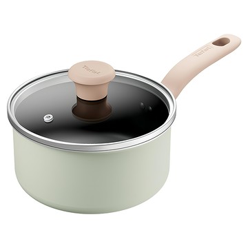 Tefal 特福 抹茶時光系列 不沾單柄湯鍋加蓋  18cm  抹茶色  1個