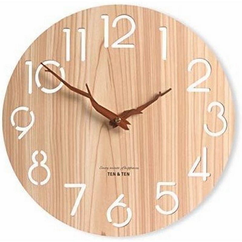 壁掛け時計 おしゃれ 北欧 ナチュラル 木製 枝型指針 かわいい 掛け時計 無音 連続秒針 シンプル モダン フレームなし インテリア 寝室 通販 Lineポイント最大get Lineショッピング