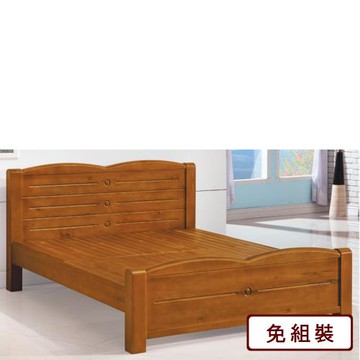 AS雅司-里約全實木5尺床台-154*206.5*93cm