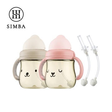 Simba 小獅王辛巴 - 雙倍好樂飲！不缺水兩支接力組-可可杏/悠悠粉