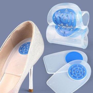 大友los2094硅膠圓圈後跟墊軟腳足跟墊休閒減震鞋墊可拆鞋墊腳跟墊男女可用