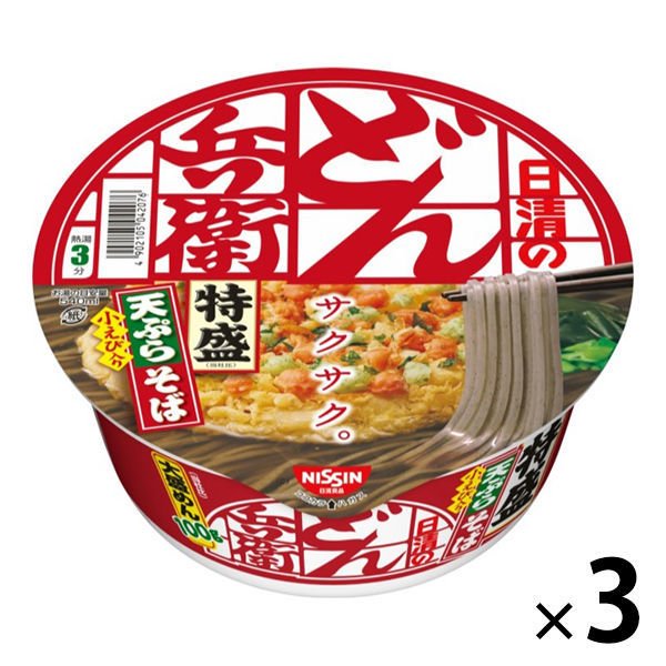 日清食品日清食品 日清のどん兵衛 特盛天ぷらそば（東日本版） 24172 3個