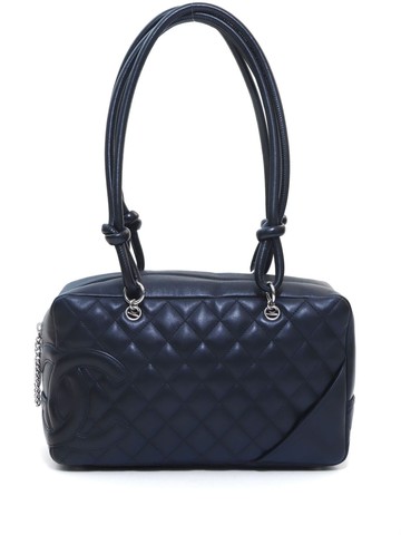 CHANEL Pre-Owned - 2005 Cambon Ligne handbag - women - Lambskin - One Size - Black