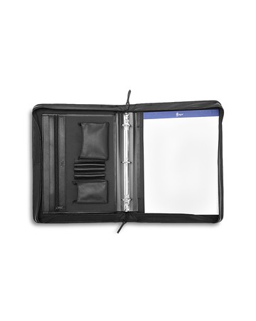 Royce New York Executive Leather Zip-Around Portfolio & Binder