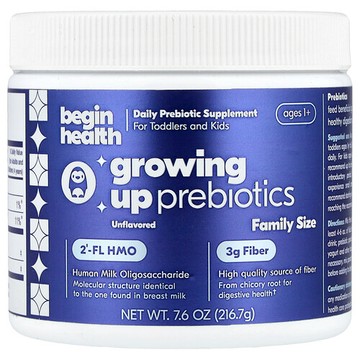 Begin Health, 兒童，生長幫助益生元，1 歲以上，原味，7.6 盎司（216.7 克）