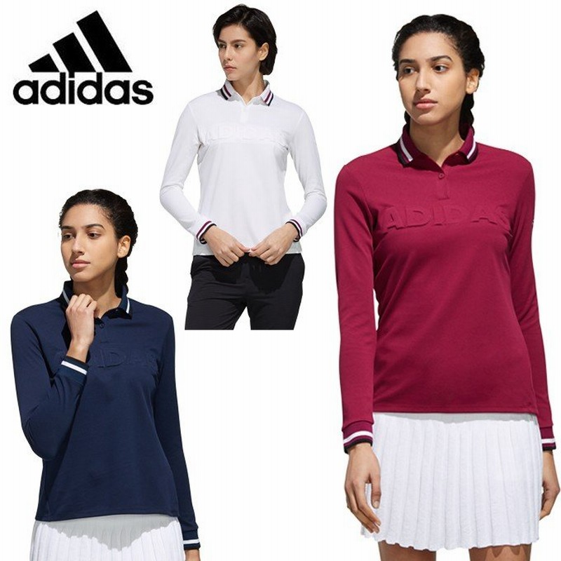 アディダス ゴルフウェア ポロシャツ 長袖 レディース Adidasロゴ 長袖ポロ Fyo38 Adidas 通販 Lineポイント最大0 5 Get Lineショッピング
