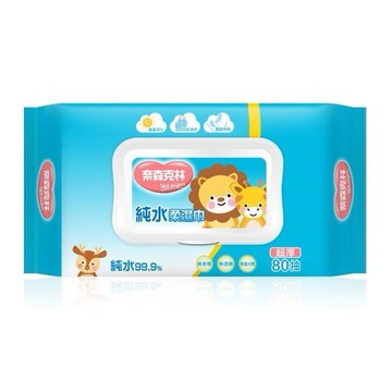 奈森克林~純水柔濕巾加厚80抽(掀蓋)