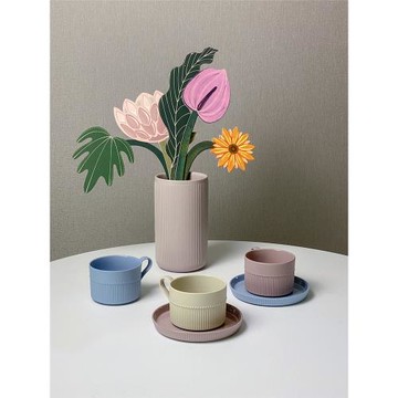 時常莫蘭迪陶瓷咖啡杯碟下午茶茶具套裝創意簡約杯子馬克杯茶杯