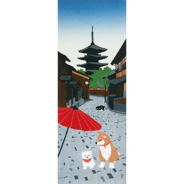 濱文様 手拭巾 日本製 傳統紡織印刷 模版染色 100%棉質 寬34公分 長90公分 490元印花賣場