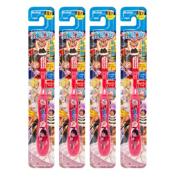 Skater 兒童牙刷 3-5歲  海賊王 紅色  1入  4支
