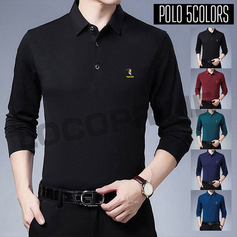 ポロシャツ メンズ 長袖 ポロ ゴルフウェア 長袖シャツ アウトドア カジュアル スポーツシャツ Polo ビジネス ウェア スリム 春服 お兄系 B系 おしゃれ 通販 Lineポイント最大0 5 Get Lineショッピング