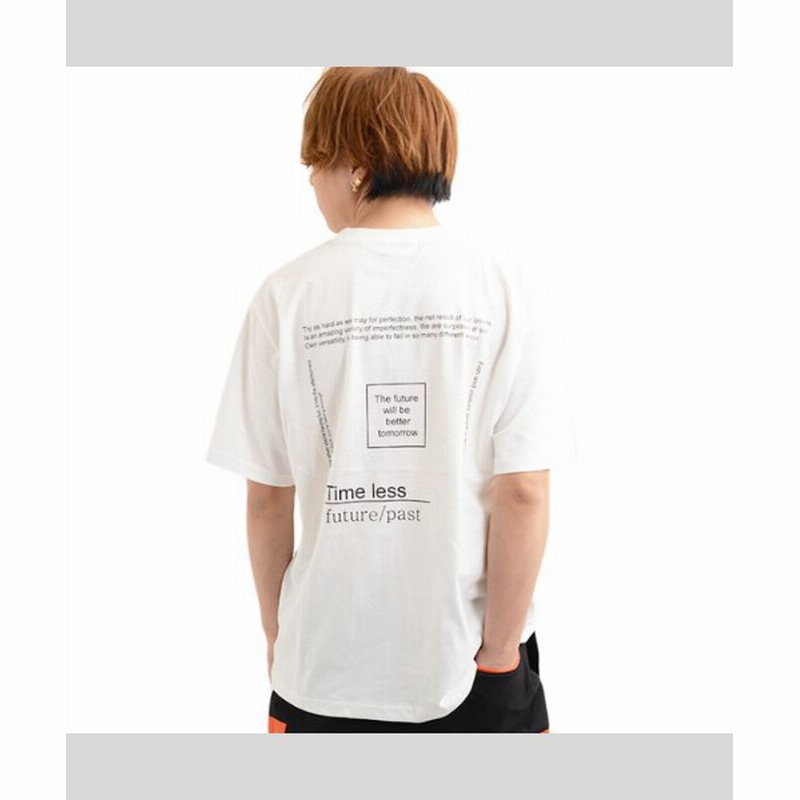 ワンフォークロージング ビッグtシャツ メンズ レディース 半袖 Tシャツ メンズ Tシャツ レディース 半袖 半袖tシャツ ビッグシルエットtシャツ オーバーサイズ Tシャツ メンズ ユニセックス ホワイト Free 1111clothing 通販 Lineポイント最大get Lineショッピング