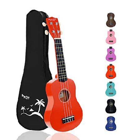 Strong Wind Soprano Ukulele Stringed Musical Instrument Ukulele for Beginners, 21 Inch Basswood Ukelele with Gig Bag