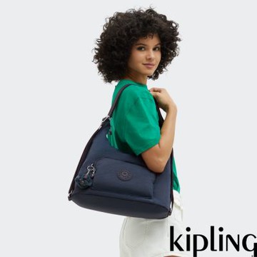 Kipling 碧海深藍肩背後背兩用包-YENNA