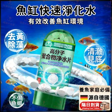 【隔日到貨】魚缸水質穩定劑 魚缸淨水片 不傷魚 魚缸淨水錠 水族箱淨水片 快速淨化 強效除藻淨水片 魚缸除臭 淨水 除藻