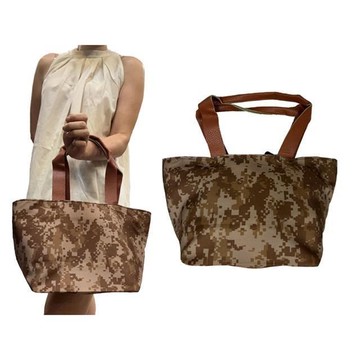 水餃包手提中容量防水尼龍布+皮革可手提可肩背