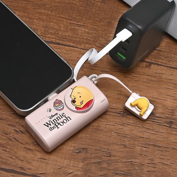 InfoThink 迪士尼 小熊維尼系列 多功能膠囊 快充行動電源