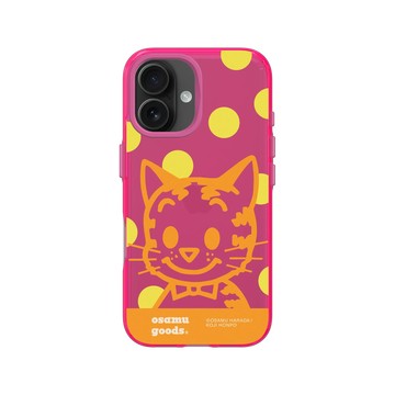 iPhone 16 Clear 粉漾桃 - OSAMU GOODS - 大圓點系列- Cat