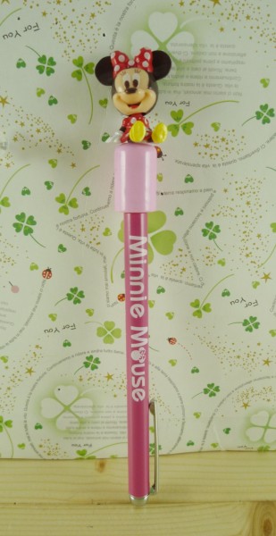 【震撼精品百貨】Micky Mouse_米奇/米妮 ~伸縮筆-粉坐