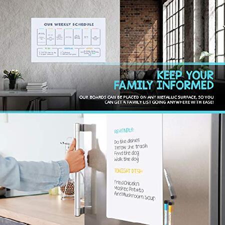 マグネットホワイトボード 冷蔵庫用 マグネットホワイトボード ホワイトボードマーカーセット 冷蔵庫用マグネットマーカーボード キッチン用メニュー並行輸入
