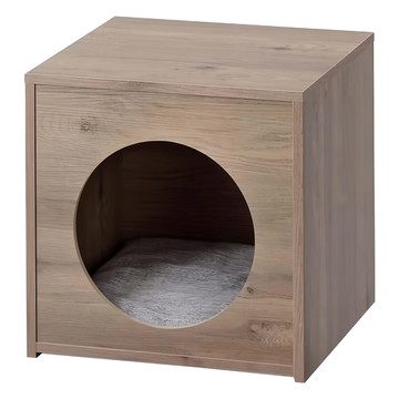 IRIS OHYAMA 愛麗思歐雅瑪 木製狗屋 WPH-460  灰褐色  46 x 44 x 46cm  1個