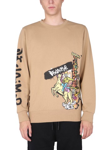disclaimer crew neck sweatshirt