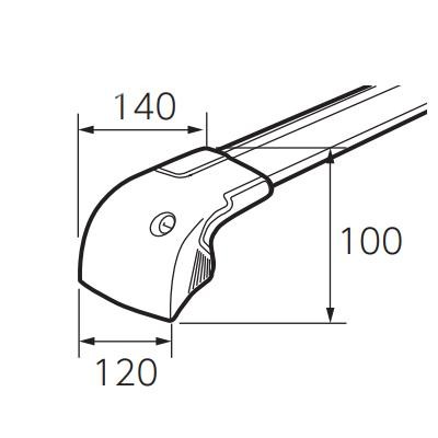 日本正規品 THULE WingBarEdge M 9592B スーリー ウイングバーエッジM(ブラック) TH9592B | LINEブランドカタログ