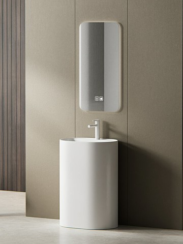 立柱盆陶瓷落地式洗臉盆酒店立柱式洗手盆陽臺衛生間小戶型洗手臺/洗漱臺/洗手臺/洗臉臺/浴室盆/落地盆/陶瓷盆/立柱洗手臺