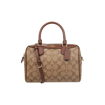 COACH Bennett23 拉鍊開合 皮革 小號波士頓手提斜跨斜背包 單肩包 F32203(預購)~【 購物節優惠 ★ 菲尼斯 國際精品 3折起 】