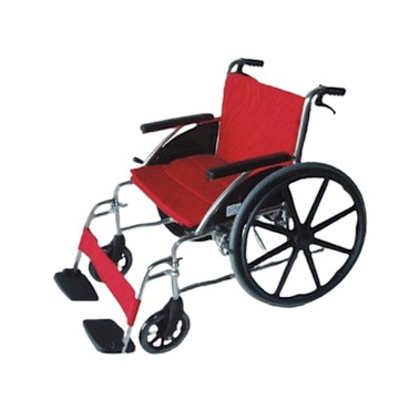 【輪椅】康復醫療 鋁製18吋可拆腳無背折輪椅B款 康復鋁輪椅、可拆腳、無背折、18吋、鋁合金、輕量輪椅、固定扶手、24吋後輪、B款輪椅、戶外用