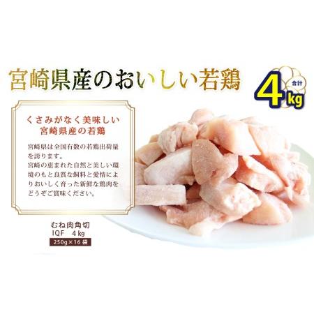 ふるさと納税 若鶏 むね 鶏肉 切身 小分け ほぐれやすくて 鶏肉 便利 16袋セット 合計4kg 鶏肉 ムネ 肉 パラパラ 鶏肉 冷凍 宮崎県産 国産 鶏肉 .. 宮崎県美郷町