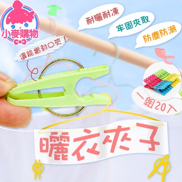 曬衣夾子 20入【小麥購物】24H出貨台灣現貨【Y513】曬衣夾 棉被夾 A字夾 曬襪夾 晾衣夾 夾子 晾曬夾 衣夾