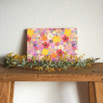 happy garden 布藝掛畫 (粉紅)