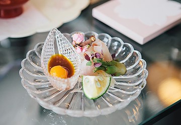 菊華玻璃盤